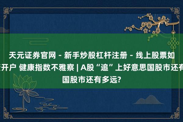 天元证券官网 - 新手炒股杠杆注册 - 线上股票如何配资开户 健康指数不雅察 | A股“追”上好意思国股市还有多远?